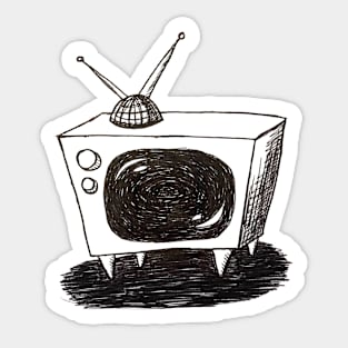 Retro TV Sticker